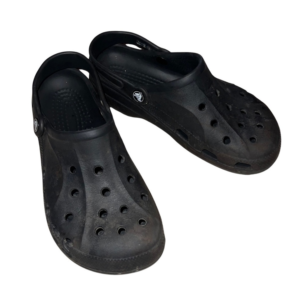 CROCS Baya Black Slip On Unisex Sandals Size 8 Women’s 6 Men’s